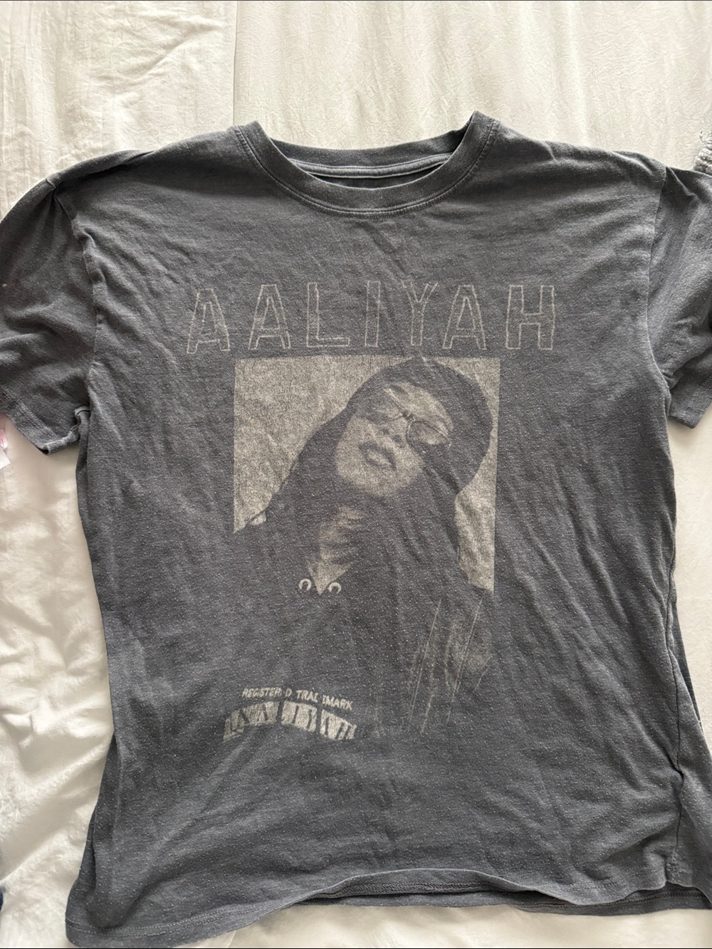 Aaliyah Graphic Tee - Charcoal Gray Kids Top